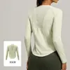 Ropa de Yoga para Mujer Manga Larga Ajustado Malla con Parches Transpirable Top Deportivo Elástico Ropa de Fitness