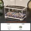Aquário 2025 Novo Modelo Aquário Sala de Estar Mesa Desktop Ecológico Gerador de Oxigênio Paisagismo Casa Filtração Tradicional Plástico Tanque para Peixes Dourados