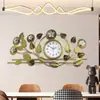 Nuevo Reloj Decorativo de Hoja de Ginkgo Estilo Chino Reloj de Pared Reloj de Pared para Fondo de Restaurante Colgante de Pared Reloj de Pared Creativo de Lujo Ligero de Gama Alta
