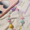Cordón para teléfono móvil con colgante de dopamina para niña, pulsera corta de cuentas coloridas, colgante para cámara CCD antipérdida