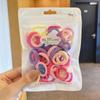 Gomas para el Cabello de Niños Sin Costuras Duraderas Anillo de Toalla Pequeños Pasadores de Macarrón Accesorios para la Cabeza Alta Elasticidad Minimalista