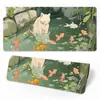 Tapete de Mouse Grande Gato Preto Desenho Animado Transfronteiriço Borda Espessada Atacado Escritório Aprendizagem Jogo Mesa Mat Personalizado e Personalizado