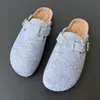 Chinelos de Feltro com Fivela Mais Vendidos para Outono 2026 para Uso Diário, Sapatos Birkenstock Tamanho Grande, Atacado de Comércio Exterior