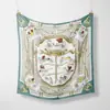 Cachecol Quadrado Pequeno Feminino Cor Creme Estilo Doce Leve 53 Seda Sintética para Viagem Férias Gravata de Bolsa Fita Decorativa