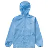 Ropa de Trabajo Antidust Antiestática con Capucha Conjunto de Dos Piezas Parte Superior Pintura en Spray Protección Laboral Blanco y Azul Taller Capucha de Dientes Grandes Hombre