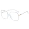 Gafas de Estilo Similar a las de las Estrellas para Mujer, Espejos Planos Estilo Coreano, Celebridad de Internet, Marco Grande, Ojos Negros, Se Pueden Combinar con Miopía
