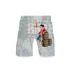 Chen Ziliang 3D impressão colorida casual shorts praia calças