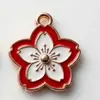 Colgantes de aleación con flor hecha a mano DIY transfronterizos con esmalte para pulseras, collares, llaveros y pendientes