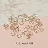 Liga de Ouro Retro Flor de Lótus Cinco Pétalas Círculo de Contas Qiankun Pulseira Colar DIY Feito à Mão Acessórios de Joia de Liga Venda por Atacado