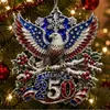 Adorno Navideño de Producto Nuevo Transfronterizo Aniversario 250 Decoración Navideña Colgante Artesanal de Acrílico