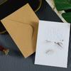 Tarjeta de Felicitación Tridimensional en Relieve, Tarjeta de Votos, Postal de Bendición Festiva de Alta Gama, Papel para Tarjeta Decorativa con Mensaje de Regalo DIY
