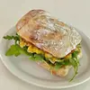 Pan Ciabatta Integral Desayuno Pan Europeo Bocadillo Bajo en Grasa Cero Azúcar Añadido Comida de Reemplazo Relleno Bocadillo