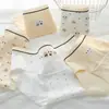 Braguitas de niña cachorra lindas algodón puro transpirables 10A entrepierna extendida antibacteriana tiro medio cubren cadera calzones para estudiante