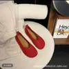 Zapatos Planos Retro Redondos de Ante Poco Profundos para Mujer, Nuevos Mocasines Versátiles Casuales de Estilo Francés con Suela Suave para Primavera y Otoño 2026