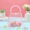 Caja de almacenamiento portátil transparente, caja de embalaje creativa para accesorios para el cabello y joyas para niños, caja de cosméticos DIY, bolso para niños al por mayor