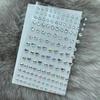 Adhesivo de retrato, adhesivo de diamante para cara, adhesivo de joyería con diamantes de imitación para cara, adhesivo de diamante naranja, adhesivo de maquillaje facial, diamante brillante.
