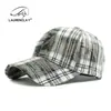 Gorra de Algodón Estilo Vintage para Mujer, Nueva Gorra de Béisbol a Cuadros para Otoño e Invierno, con Visera Dura para Protección Solar al Aire Libre, Versátil e Informal, Gorra Pico de Pato