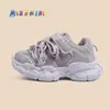 Zapatillas de papá para niños, colección de primavera y otoño, zapatillas deportivas de malla transpirable para niños, de suela suave, zapatos casuales antideslizantes para niñas, zapatos para bebé