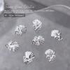 Nova Série Oceano Arte para Unhas Joias de Liga de Zinco Árvore de Coco Diamante Concha Pérola Estrela do Mar Laço Decoração para Unhas