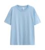 Ombro de algodão pesado 230g algodão T-shirt macacão impresso logotipo em torno do pescoço manga curta roupas de classe T-shirt impresso