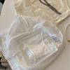 Calcinhas de Algodão com Renda de Gaze Estilo Francês Românticas para Meninas Doce Confortável Cavas Altas para Mulheres