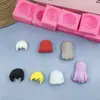 Molde de Silicona Personaje de Anime Peinados de Cabello Largo y Corto DIY Fondant Chocolate Arcilla Suave Arcilla Ultraligera Herramientas Manuales
