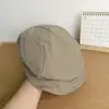 Boina Retro Japonesa Plisada de Nube para Mujer, Nuevo Estilo Primavera y Otoño, Gorra de Periodista que Adelgaza el Rostro, Sombrero de Artista Versátil Coreano