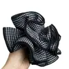 Goma para el pelo negra estilo francés con estampado de pata de gallo, Nueva y simple, única, Mismo estilo que Zhao Lusi