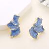 Aretes de Perla Moda Gama Alta Borla DIY Moño Diamante Forma de Corazón Zirconia Aretes Florales de Gota de Aceite