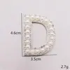 Superventas Transfronterizos 26 Letras Alfabeto Inglés Parches de Pedrería Perla Accesorios de Ropa DIY Bolsas Sombreros Decoraciones de Pedrería Hot-Fix