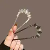 Exquisita Horquilla Brillante en Forma de U con Diamantes para Mujer 2026 Nuevo Modelo Horquilla Simple de Gama Alta para Recogidos Horquilla de Estilo Antiguo Nuevo Accesorio para el Cabello Estilo Chino