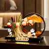 Portalápices de Panda con Decoración de Arena Líquida para Escritorio de Oficina, un Regalo para Maestros en el Día del Maestro o Graduación