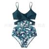 Novo maiô feminino sexy instantâneo com barriga coberta e cintura alta