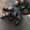 Zapatos Bajos de Mujer Retro 2026 Punta Redonda Verano Estilo Británico Versátiles con Lazo Mary Janes Zapatos Pequeños de Cuero JK Nuevo Estilo