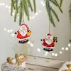 Decoración Navideña Transfronteriza Muñeco de Nieve de Resina Retro Colgante de Anciano Decoración Festiva Regalo para Niños Decoración de Árbol de Navidad