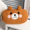 Nova Bolsa de Lápis Fofa de Pelúcia Grande Capacidade Caixa de Material Escolar para Estudantes Bolsa de Lápis Bolsa de Lápis Rolo de Couro de Lápis Bolsa de Armazenamento para Mesa