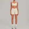 Conjunto de yoga QiuSha de gola alta justo, respirável e de secagem rápida, conjunto esportivo casual para fitness transfronteiriço 5423+9721