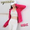 Chaqueta Lulu de Corte Ajustado para Otoño e Invierno Nueva Sudadera con Capucha y Cremallera Cárdigan Cálido Chaqueta Deportiva de Forro Polar Espesado para Mujer