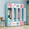 Guarda-Roupa Simples Moderno Infantil Desenho Animado Armário de Armazenamento Espesso para Crianças Guarda-Roupa de Bebê Guarda-Roupa de Plástico