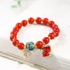 Joias de Cerâmica Pulseira Pequena e Fresca Ajustável Presente para Estudante Menina Fornecimento de Barraca Novo Estilo Étnico Estilo Antigo