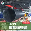 Fornecimento Direto da Fábrica Tubo de Enrolamento de Plástico HDPE Tubo Composto de Aço e Plástico Tubo de Drenagem Tubo de Enrolamento HDPE Tubo Corrugado PE