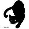 Comercio exterior reflectante personalidad coche dibujos animados gato coche pegatinas AliExpress lindo gato espiando gato pegatina M998