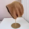 Gorro de Punto de Lana Mezclada Estilo Harajuku con Rayas para Niños Otoño e Invierno Gorro de Lana Versátil Gorro para la Cabeza