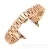 Adequado para Pulseiras Apple iWatch, Pulseiras de Aço Inoxidável Sólido de Três Elos, Cinco Elos, Sete Elos e Estilo Cintura Estreita para Huawei/Xiaomi