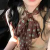 Verano Estilo Pura Pasión Sentido del Diseño Cadena para el Cuello Cinta de Encaje Bufanda Larga de Seda Accesorios de Diadema Banda para el Cuello Clavícula para Mujer Combinación Perfecta