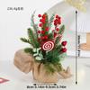 Árvore de Natal de PE mais vendida internacionalmente, ornamento para janela de escritório e mesa, mini árvore de Natal simulada, decorações de Natal