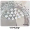 Hielo a través de flor de cinco pétalos joyería para uñas polvo tridimensional azul cielo blanco flor resina mini flor henna diamante accesorios