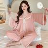 Pijama Otoño e Invierno para Mujer Terciopelo Isla con forro polar Engrosado Cálido Estilo Princesa traje 2024 Nuevo Conjunto Ropa para el Hogar