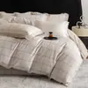 Juego de Cuatro Piezas de Algodón de Fibra Larga con Dibujos, 60 Piezas, Funda de Edredón Estampada 100% Algodón, Sábana Bajera Ajustable 100% Algodón, Juego de Ropa de Cama para Todas las Estaciones
