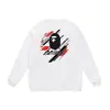 Otoño e invierno estilo japonés marca de moda cabeza de simio estampado de dibujos animados unisex joven suéter sudadera holgada venta al por mayor y dropshipping